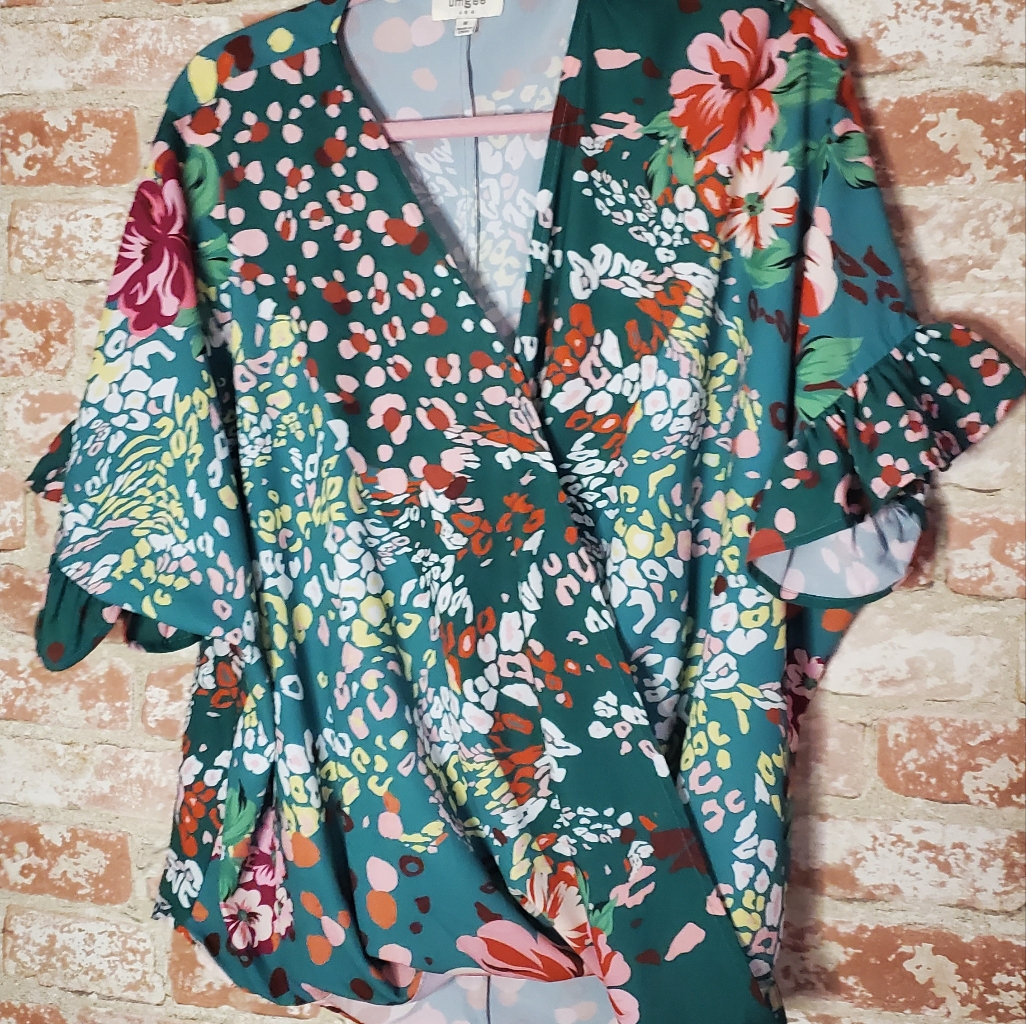 Umgee Patchwork Blouse
